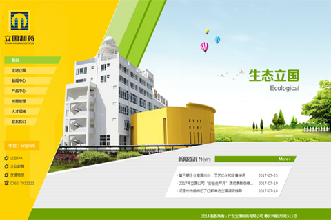 【企業(yè)網(wǎng)站建設】立國制藥